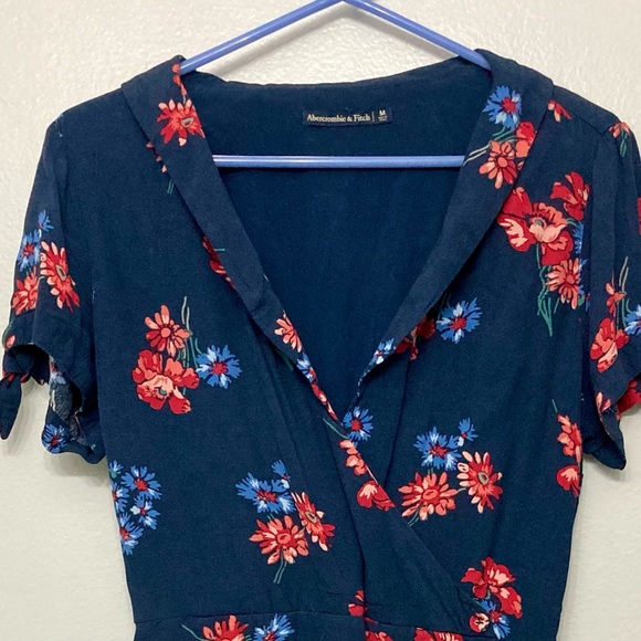 abercrombie & Fitch Floral Print Dress Sz Youth M - Picture 6 of 16